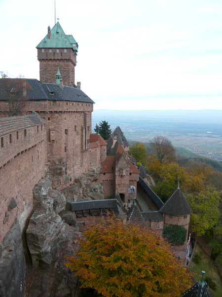 Hochkönigsburg bei Sélestat im Elsass / Frankreich